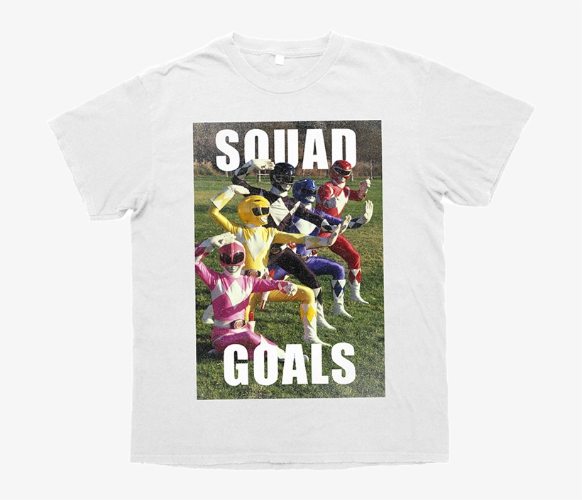 Squad Goals Power Rangers Tee - 2017 Power Rangers Toys Back, transparent png