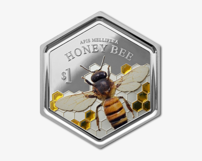 2016 New Zealand Honey Bee Silver Proof Coin - New Zealand Honey Bee Coin, transparent png
