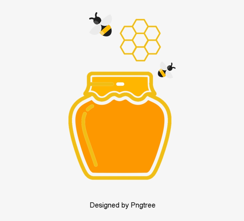 Honey Bees Honey Pot, Bee, Honey, Honey Jar Png And - Honey, transparent png