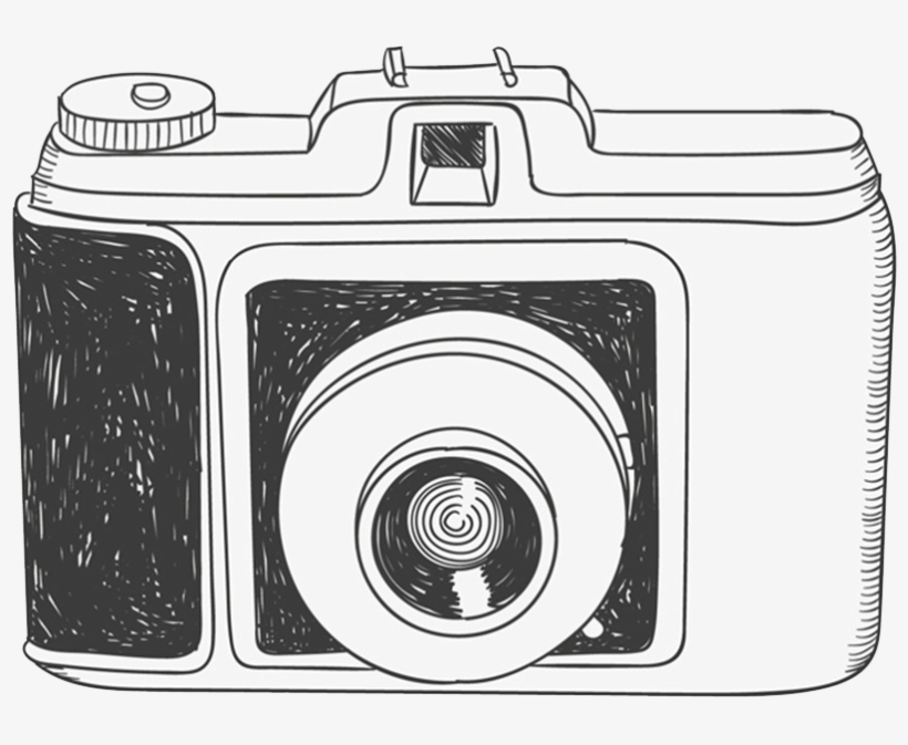 Camera Drawing Photography Clip Art - Hand Drawn Camera Png, transparent png