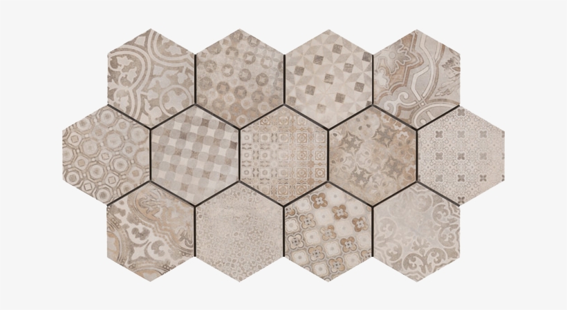 Geometric Patchwork Porcelain Matt Multiuse Tile Tile - Rewind Tiles, transparent png