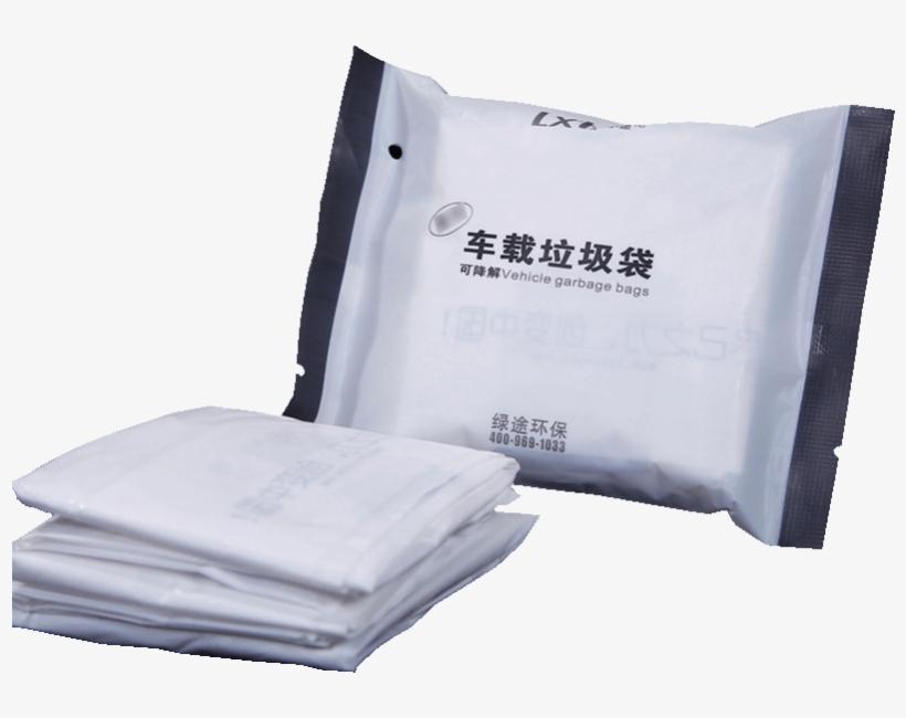 Disposable Garbage Bag Adhesive Garbage Bag Car Back - Bag, transparent png