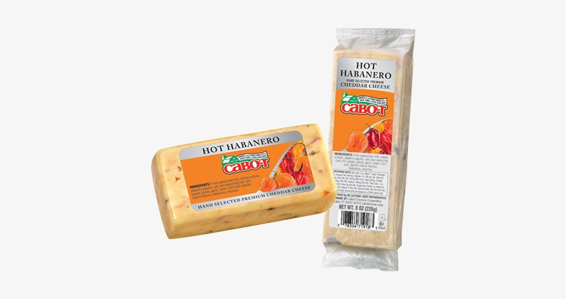 Hot Habanero Cheddar Cheese Deli Bar - Cabot Hot Habanero Cheddar Cheese - 8 Oz Block, transparent png