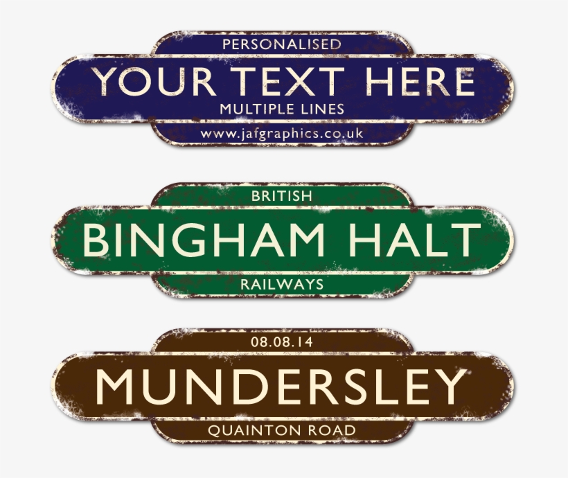 Vintage Train Station Sign, transparent png