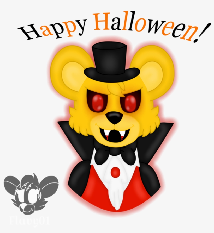 Happy Halloween With Goldie By Thetigressflavy On Deviantart - Five Nights At Freddy's, transparent png