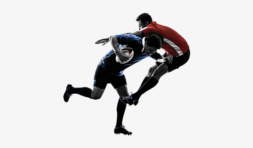 Neck Pain From Sports - Rugby Silhouette, transparent png