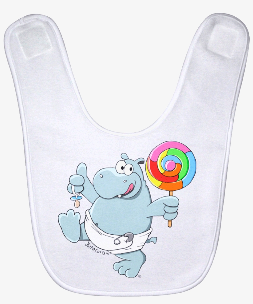 Lollipop Baby Bib - Cartoon, transparent png