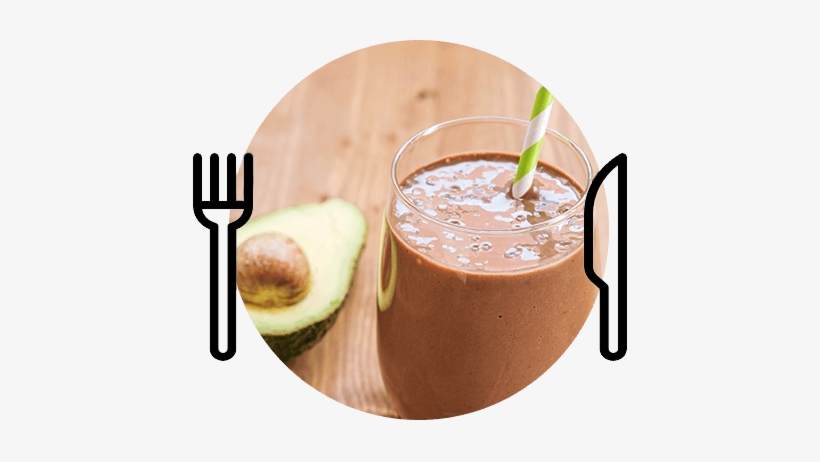 Chocolate Avocado Milkshake - Milkshake, transparent png