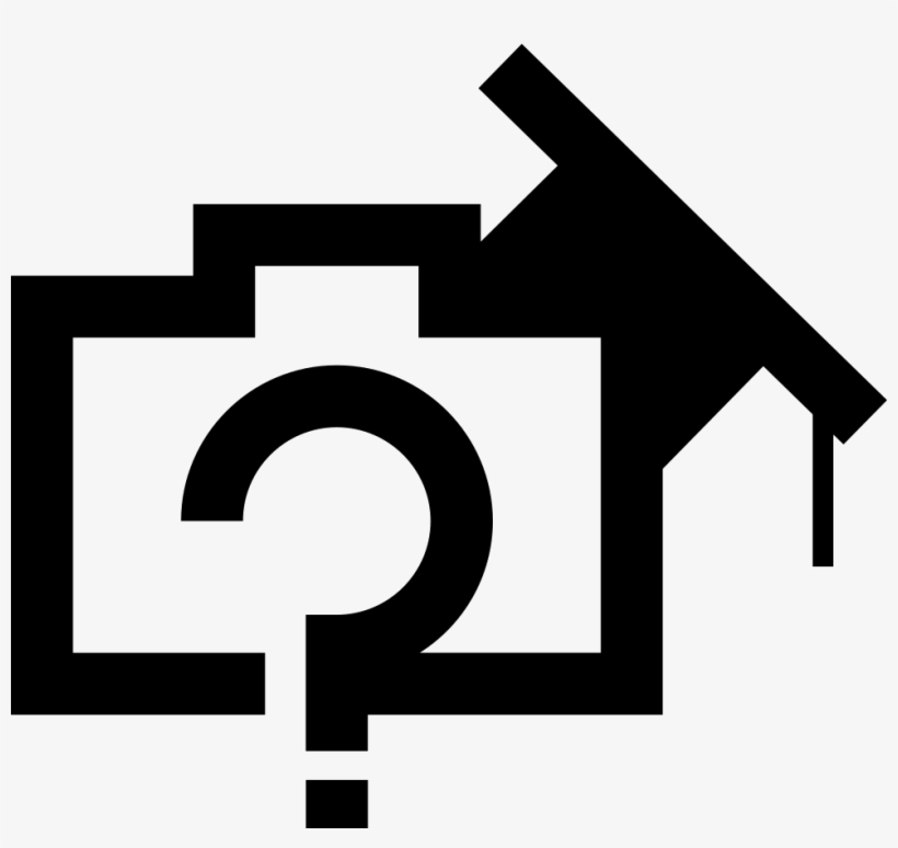 Photo Camera With Question Mark And Academic Hat Comments - Camera, transparent png