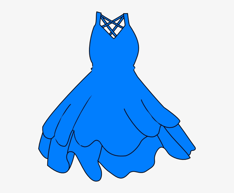 Blue Dress Svg Clip Arts 552 X 595 Px, transparent png