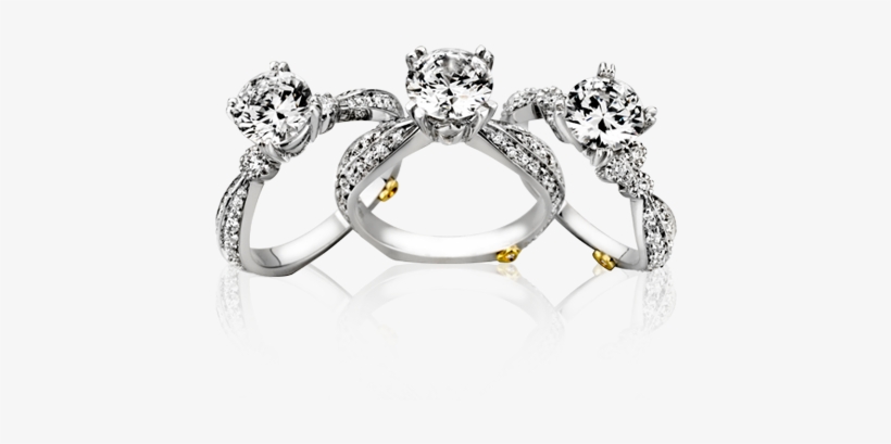 Silver Rings With Diamond Png - Ring, transparent png
