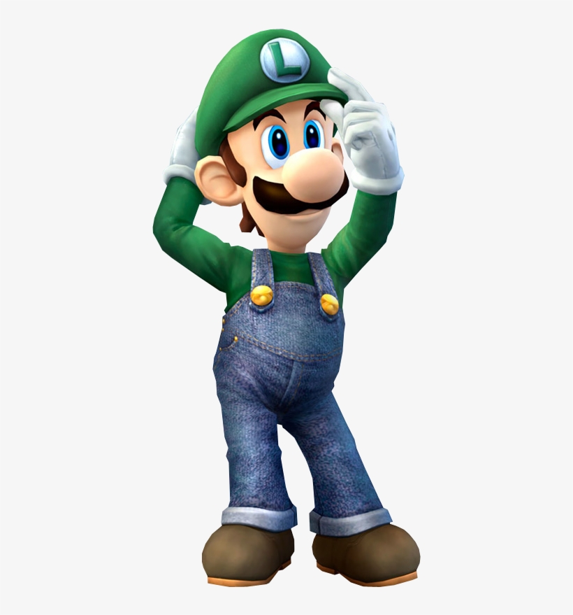 Brawl - Luigi - Super Smash Bros Brawl Luigi, transparent png