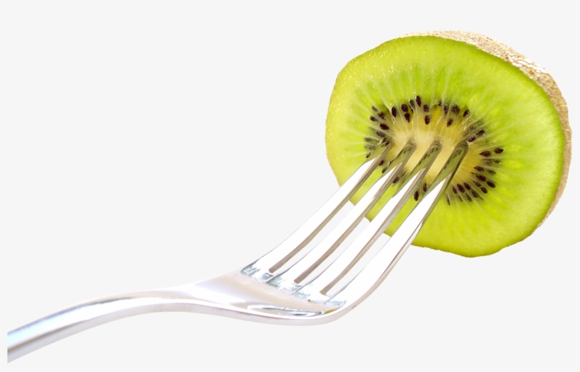 Kiwi Fruit With Fork Png Image - Fork Fruit Png, transparent png