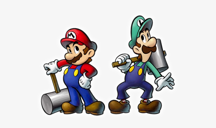 Their Costume Consists Of A Pair Of Felt Blue Overalls - Mario And Luigi Bowser's Inside Story Mario, transparent png