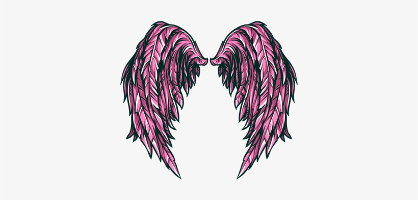 Dark Angel Clipart Pink Angel - Vinyldisorder Wings Wall Decal - Vinyl Car Sticker, transparent png