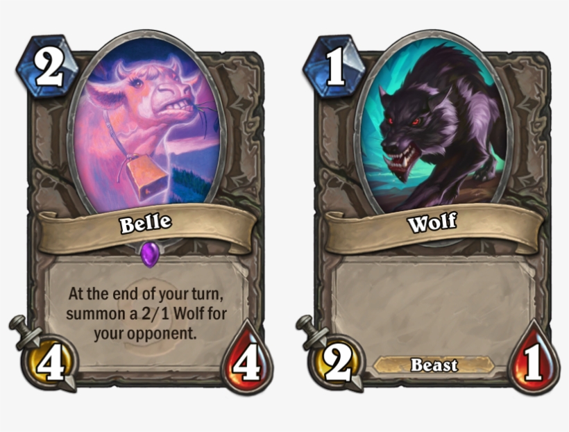 Was Watching Beauty And The Beast Then Had An Idea - Hearthstone Demon Hunter Cards, transparent png
