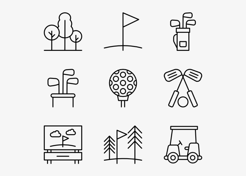 Golf - Science Icons Vector Png, transparent png
