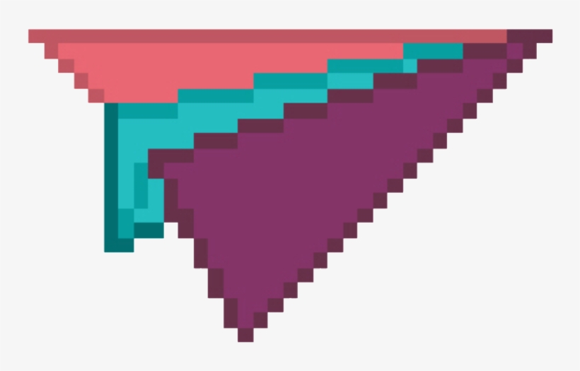 Avião De Papel Png Pixel Freetoedit - Paper Planes Pixel, transparent png