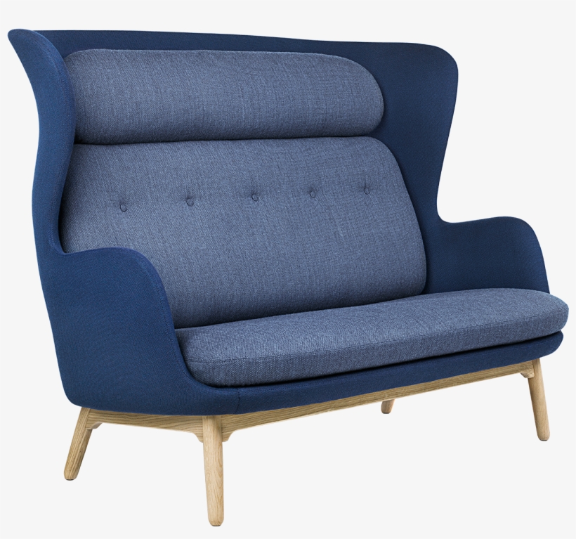 Ro Sofa Designers Selection Blue Angled - Couch, transparent png