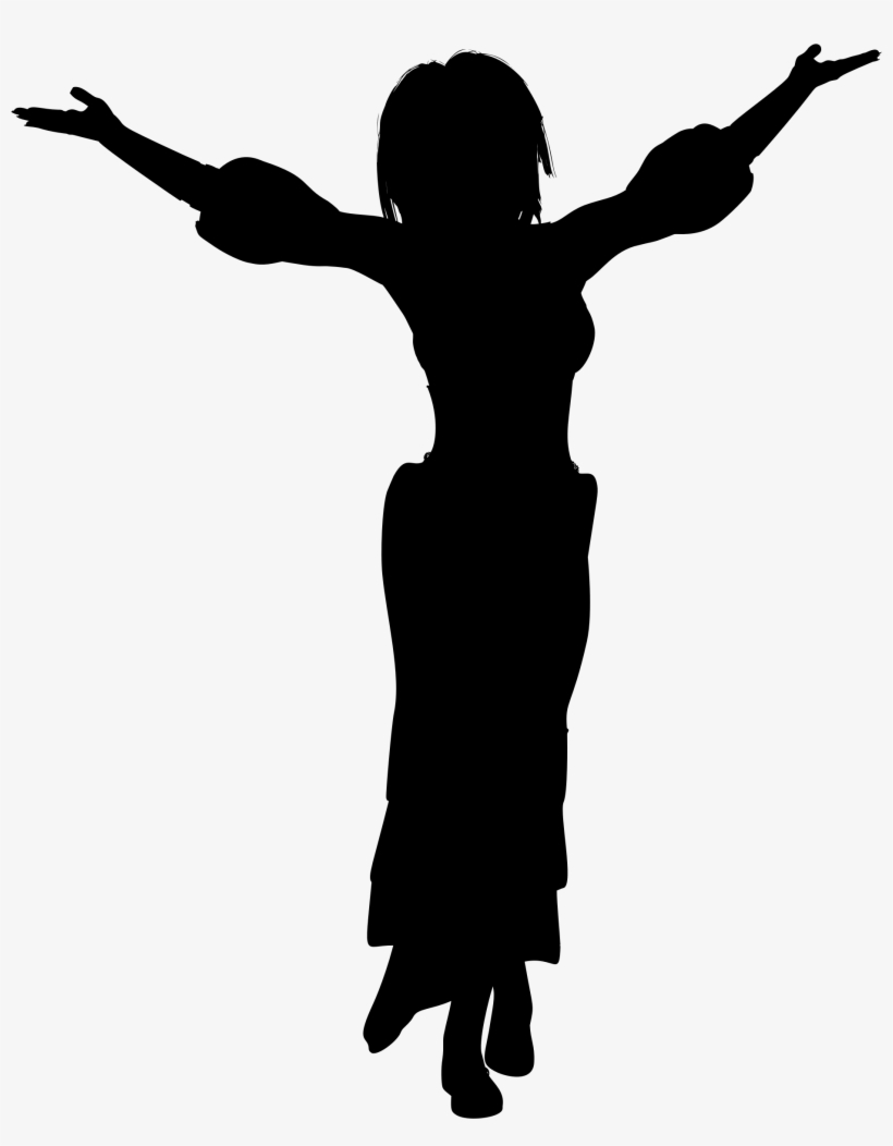 Big Image - Woman Silhouette, transparent png