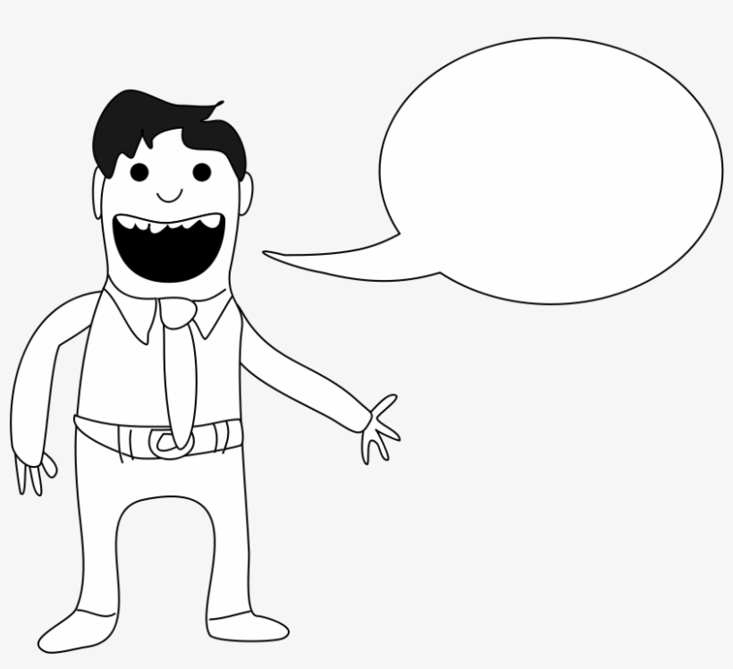 Man With Speech Bubble Png Images, transparent png