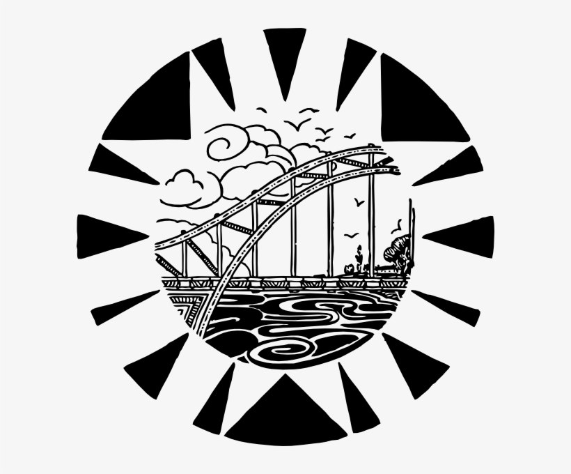 Bridge Over River Svg Clip Arts 600 X 600 Px, transparent png