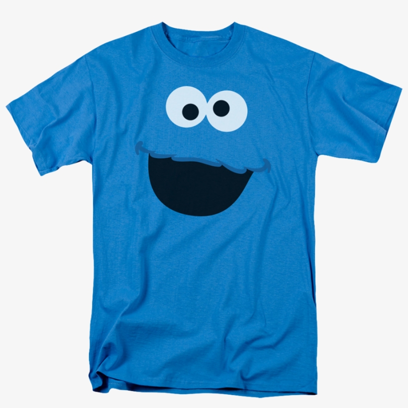 Cookie Monster Face Sesame Street T-shirt - Chandler Bing T Shirt, transparent png