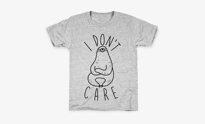 I Don't Care Sloth Kids T-shirt - Neil Degrasse Tyson Quotes Meme, transparent png
