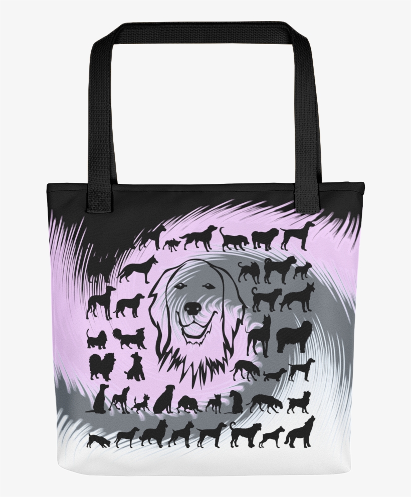 Fashion Tote Bag With A Zipper - Dog, transparent png