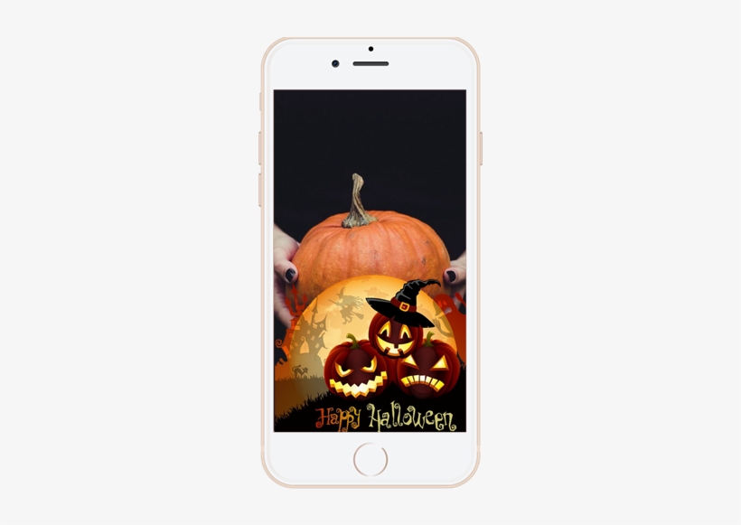 Happy Halloween Geofilter - Happy Halloween Jack-o-lanterns Sticker, transparent png
