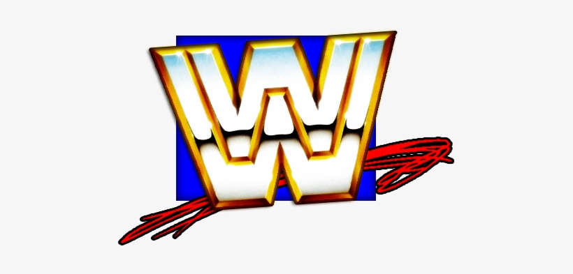 A Hybrid Of The 80's Logo, The Mid 90's Logo & And - Wwe Logo Blue And Red, transparent png