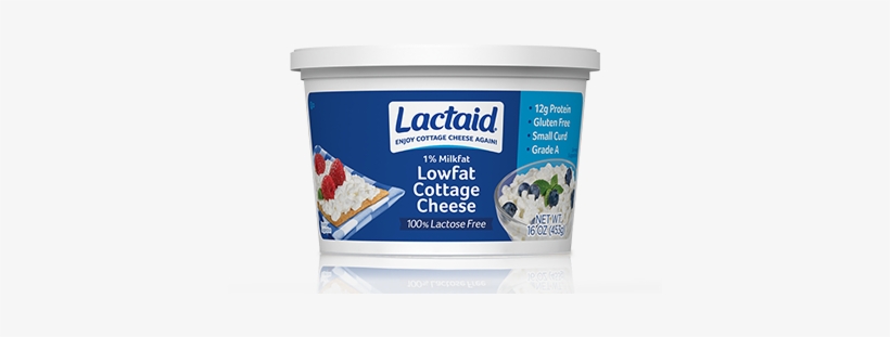 Lactaid® Lowfat Cottage Cheese - Lactaid Low Fat Cottage Cheese, transparent png