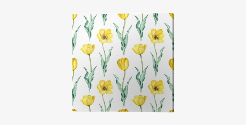 Watercolor Seamless Pattern Canvas Print • Pixers® - Watercolor Painting, transparent png