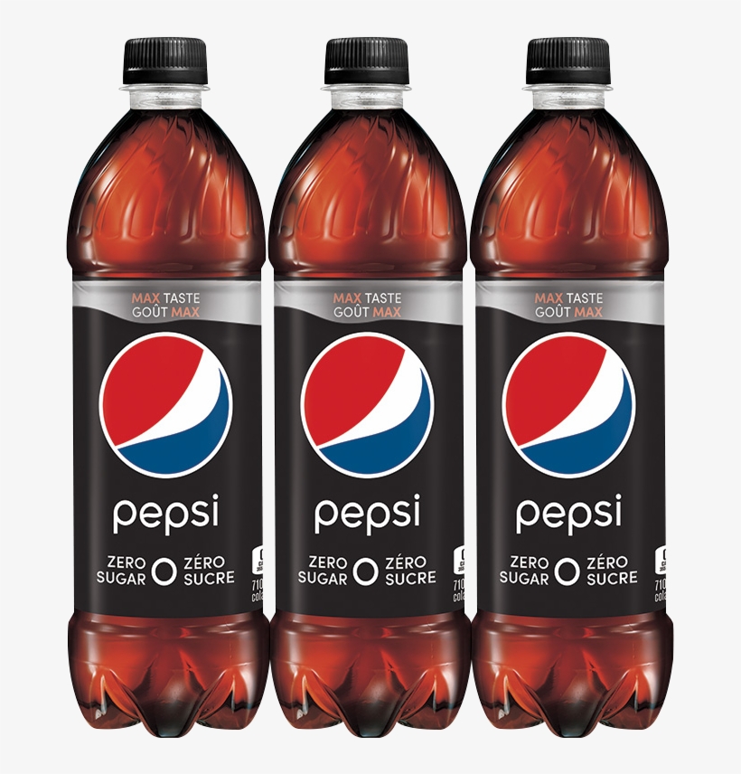 Pepsi Zero Sugar 6x710ml - Pepsi - 6 Pack, 24 Fl Oz Bottles, transparent png