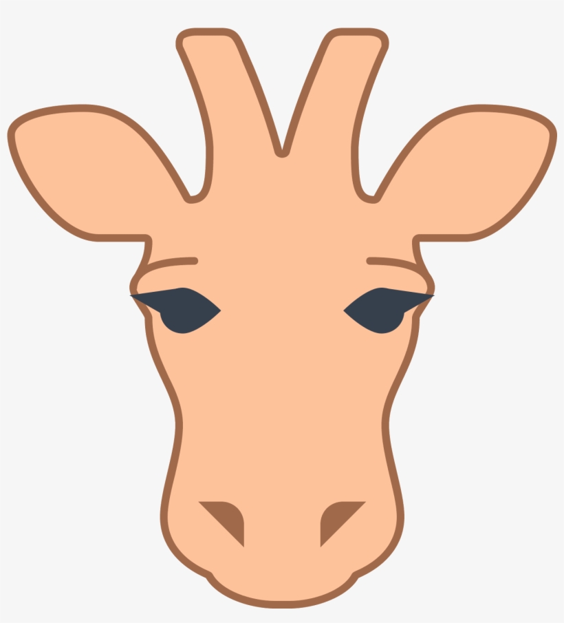 This Icon Is Depicting A The Head Of A Giraffe And - Icon, transparent png
