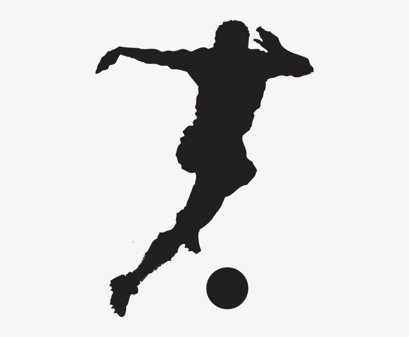 Football Player Clip Art Free Vector For Free Download - Soccer Clipart Black And White, transparent png