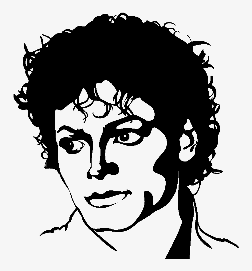 Sticker Portrait Michael Jackson Ambiance Sticker Si - Michael Jackson, transparent png
