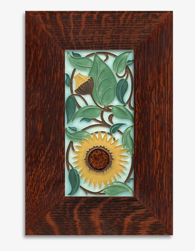Motawi Sunflower In Light Blue - Arts And Crafts Tiles 2018 Wall Calendar, transparent png