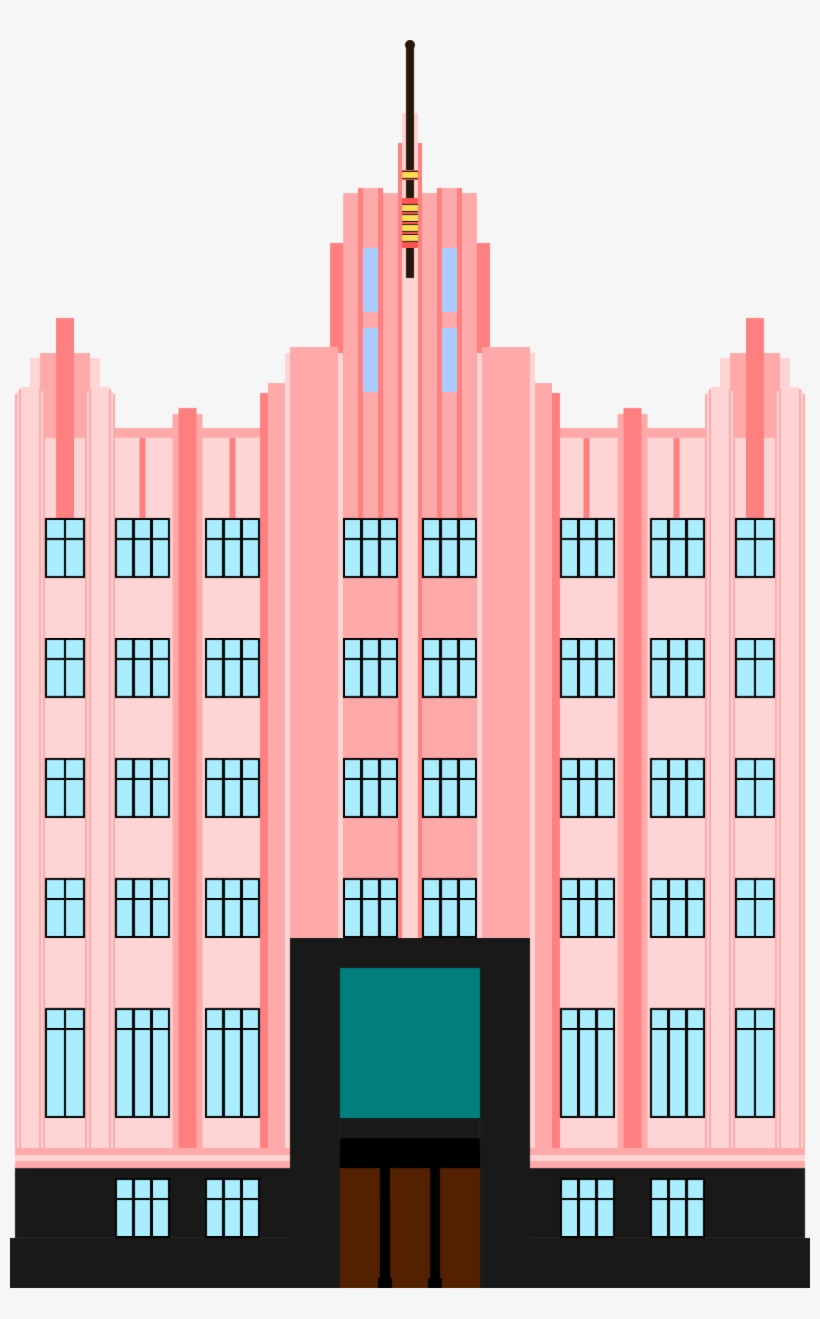 Big Image - Art Deco Building Png, transparent png