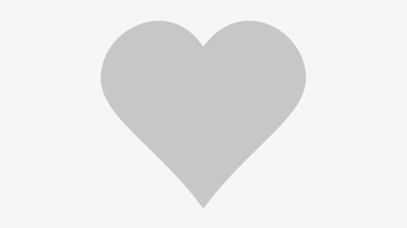 Instagram Like Button Png - Grey Heart, transparent png