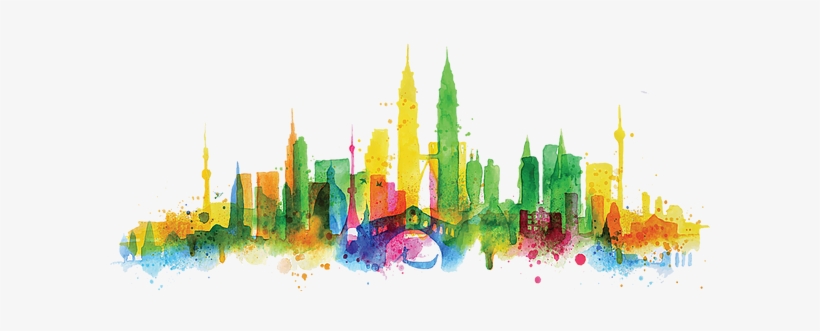 Send - Silhouette Of Kuala Lumpur City, transparent png