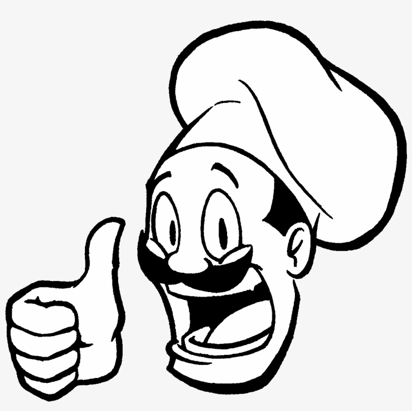 Picture Royalty Free Stock Chef Hat Clipart Black And - Happy Chef Clip Art, transparent png