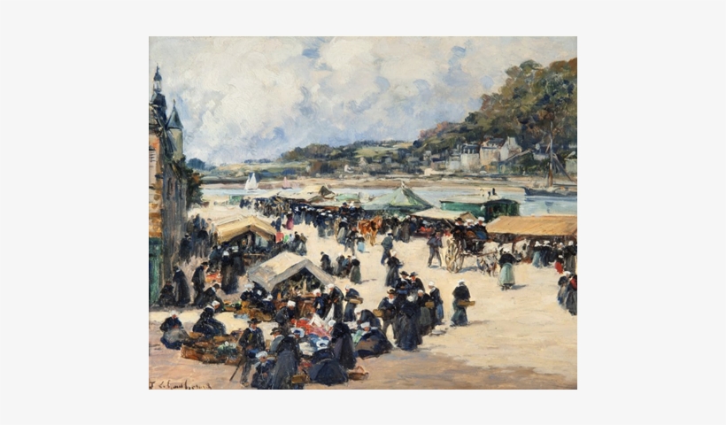 Marché À Chateaulin By Fernand Marie Eugéne Legout - Châteaulin, transparent png