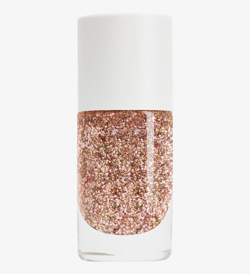 Gold Glitter Nail Polish, Non-toxic, Water Based - Vernis Isis Paillettes - Nailmatic, transparent png