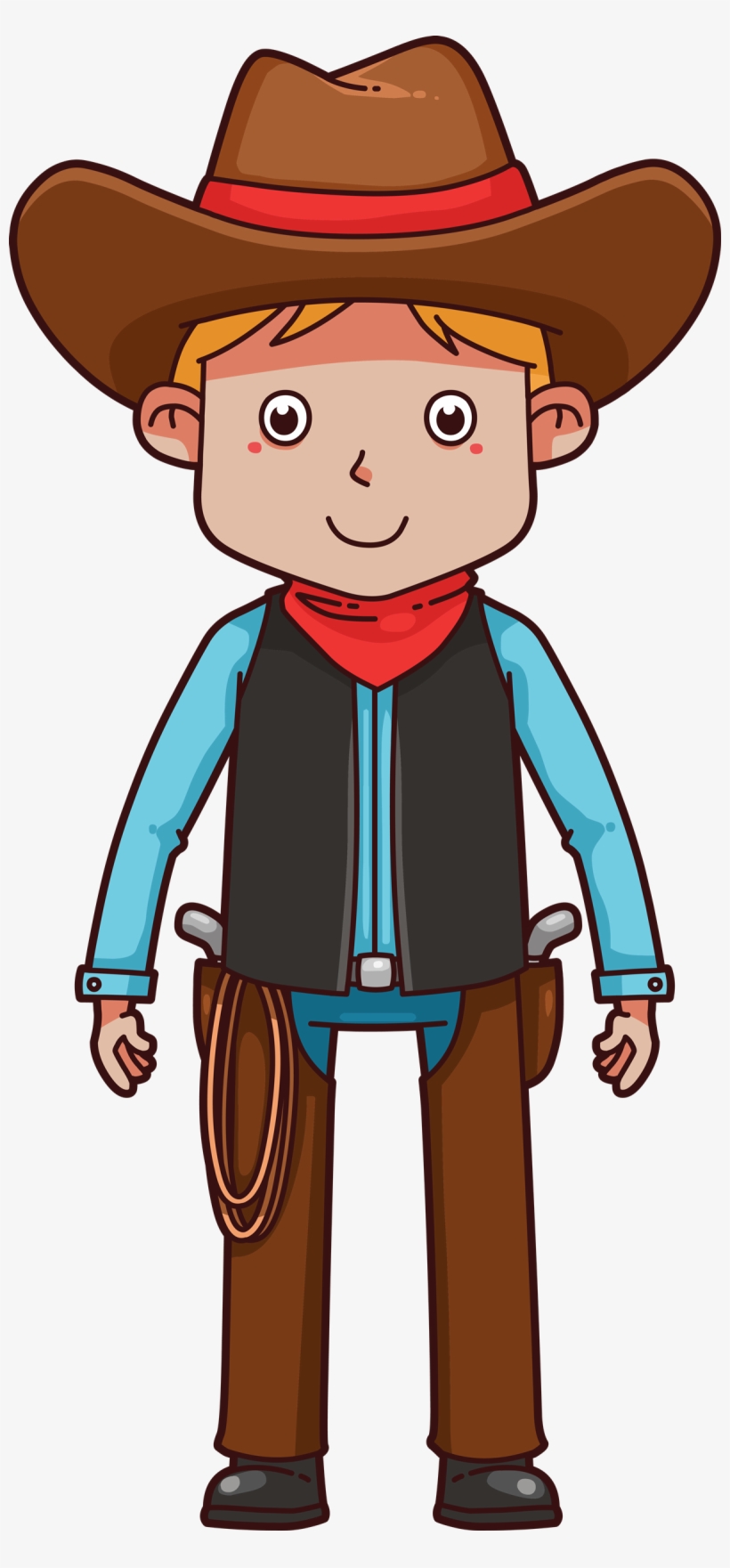Cowboy Clipart School - Cowboy Clip Art, transparent png
