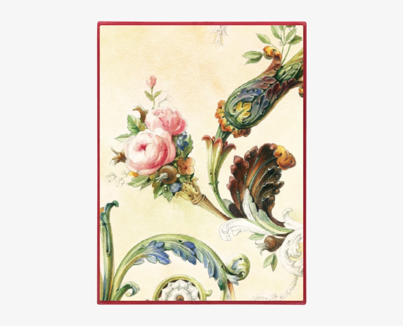 Ornaments - Buchmalerei Rosen, transparent png