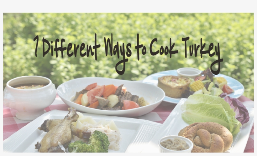 Thanksgiving Dinner Title Image On Ways To Cook A Turkey, transparent png