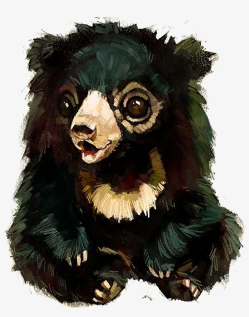 American Black Bear Watercolor Painting Drawing Illustrator - Illustration, transparent png