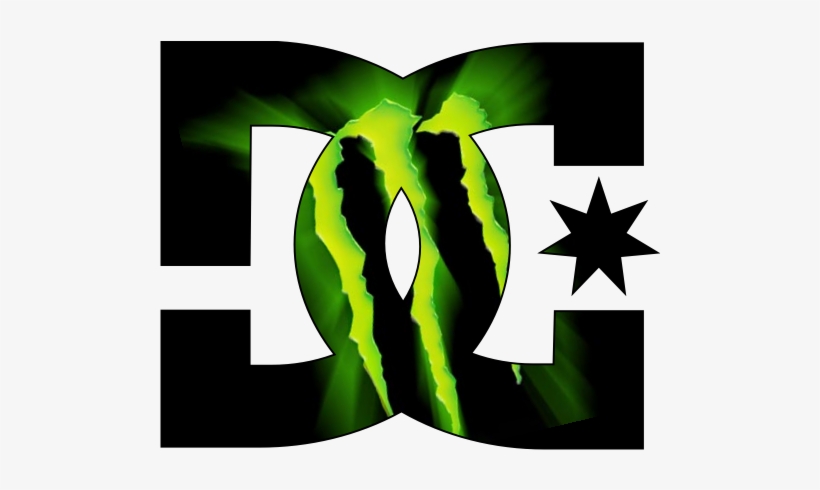 Sticker Et Autocollant Dc Shoes Monster Energy - Dc Shoes Logo Monster, transparent png