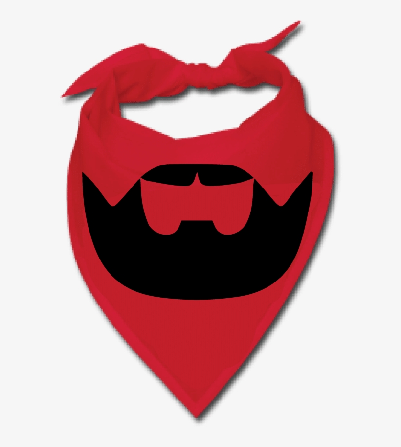 Red Beardilizer Bandana - Albanian Bandana, transparent png
